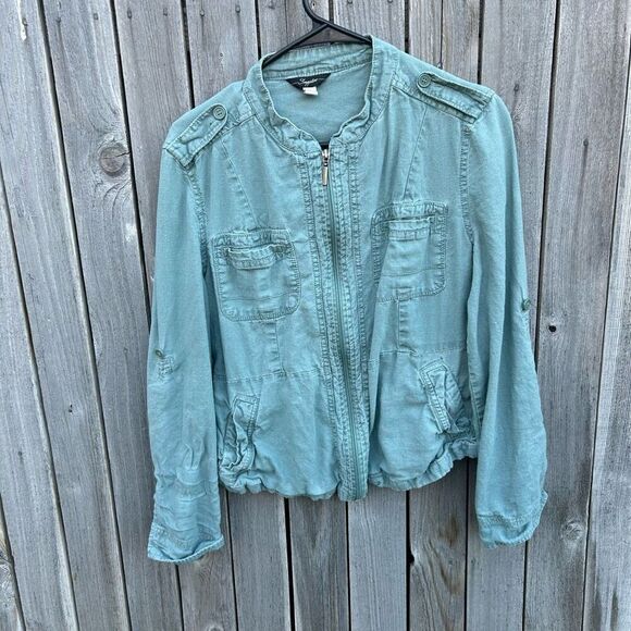 Vintage Supplies jacket top full zip long sleeve size junior medium - Picture 1 of 9